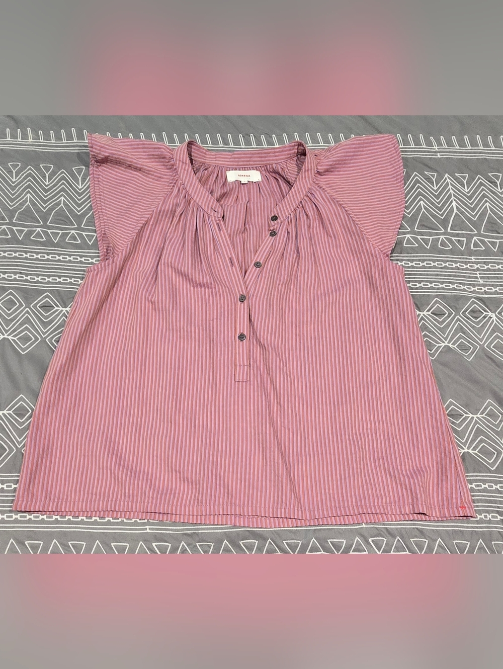 Xirena Striped Ellis Top In Venus Size Medium